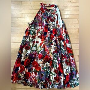 Entro Floral Print Sleeveless Dress